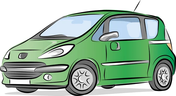 Drawing of the car — Stock Vector
