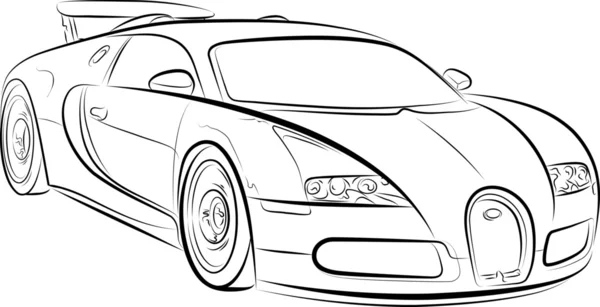 Desenho do carro — Vetor de Stock