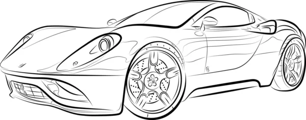 Zeichnung des Autos — Stockvektor