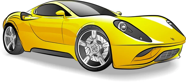 Zeichnung des Autos — Stockvektor