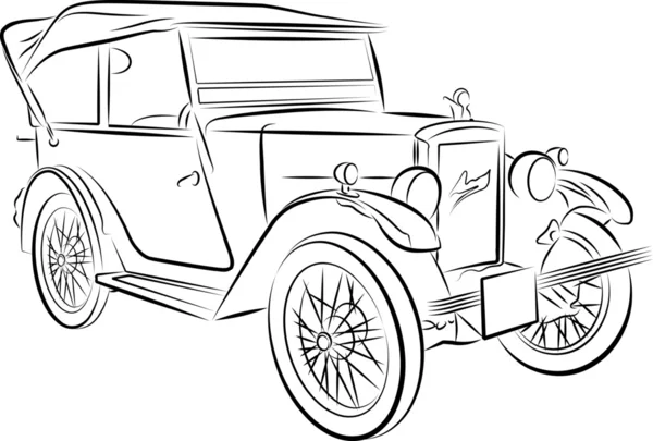 Desenho do carro — Vetor de Stock
