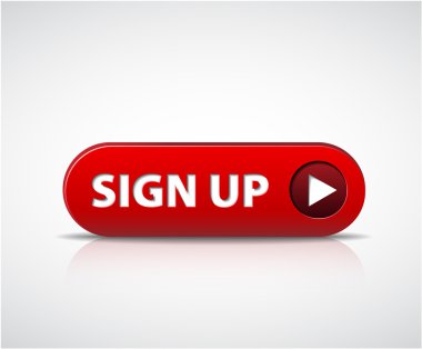 Big red sign up now button clipart