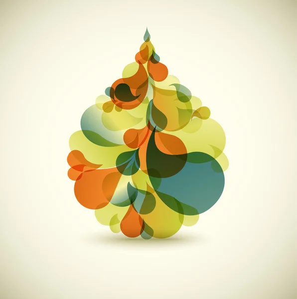 Droplet - Fond coloré abstrait — Image vectorielle