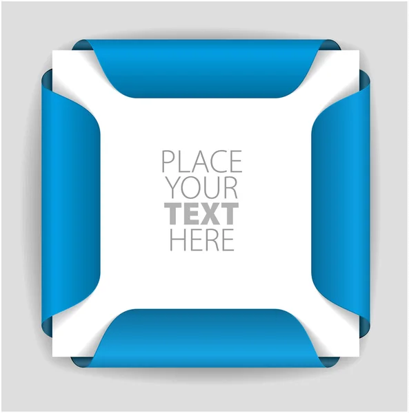 Porte-carte en papier bleu — Image vectorielle