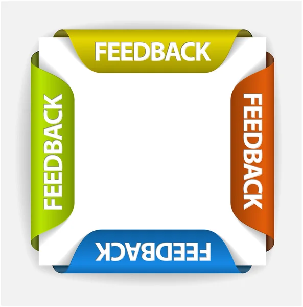 Adesivos de feedback — Vetor de Stock