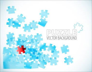 Abstract puzzle background clipart