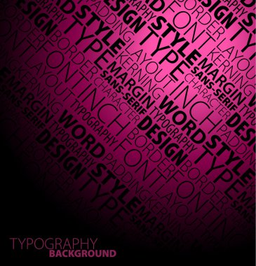 Abstract dark typography background clipart