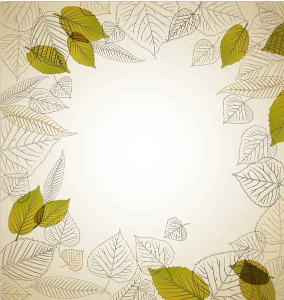 Весенние листья абстрактный фон — стоковый вектор