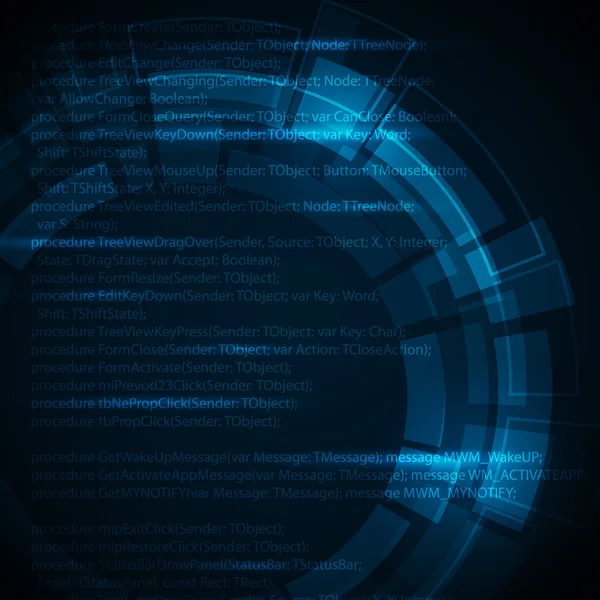 Абстрактний темно-синій технічний фон з місцем для вашого тексту — стоковий вектор