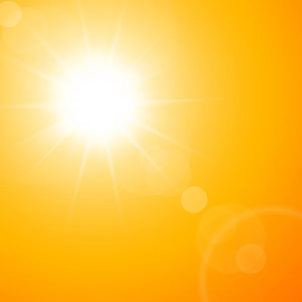 炎热的夏天太阳 — 图库矢量图片