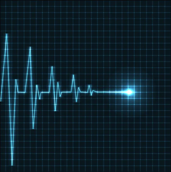 Rythme cardiaque abstrait cardiogramme — Image vectorielle