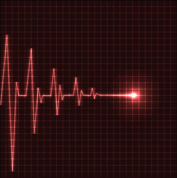 Abstract heart beats cardiogram — Stock Vector