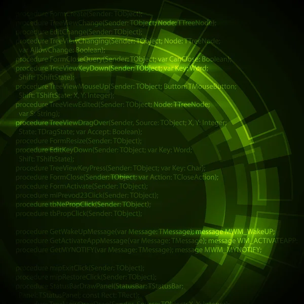 抽象暗绿色技术背景 — 图库矢量图片