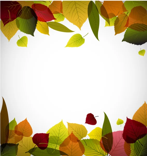Foglie di autunno sfondo astratto — Vettoriale Stock