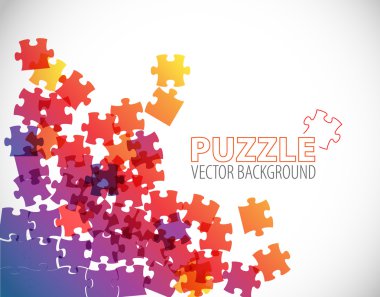 Abstract puzzle background clipart