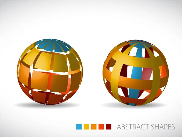 Collection de sphères abstraites — Image vectorielle