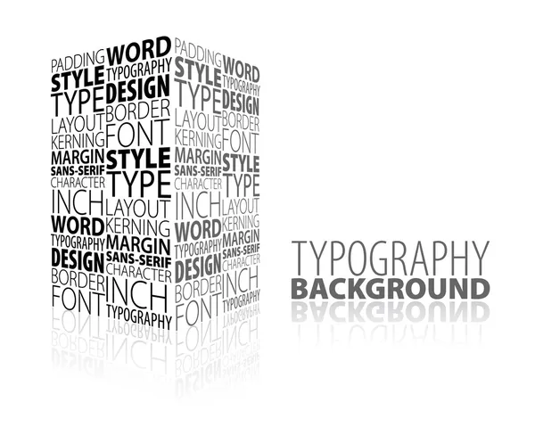 Conception abstraite et fond typographique — Image vectorielle