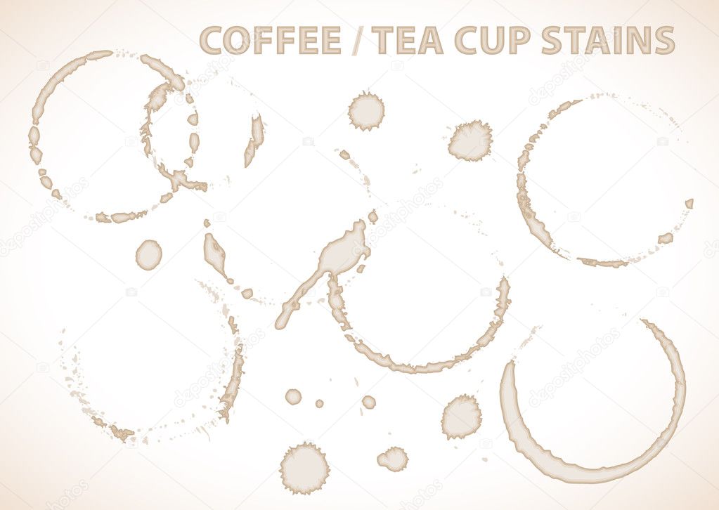 Coffee or tea cup stains