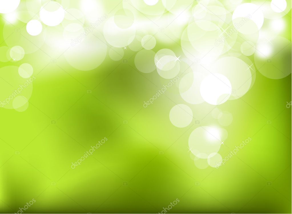 Abstract green glowing background