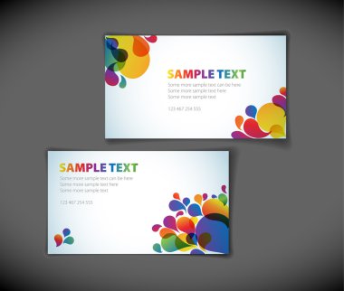 modern business card templates clipart