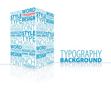 Abstract typography background clipart