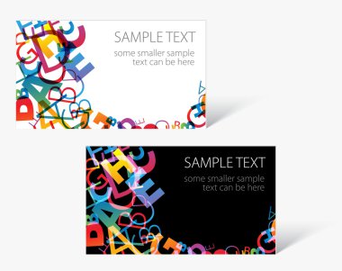 modern business card templates clipart