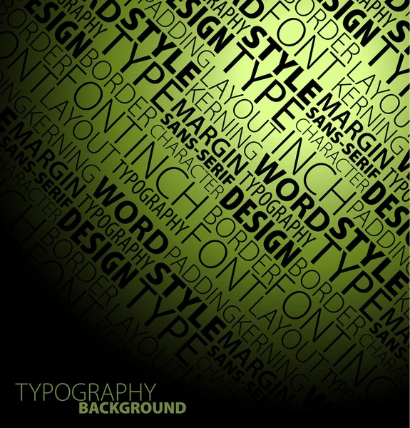 Typographie fond — Image vectorielle