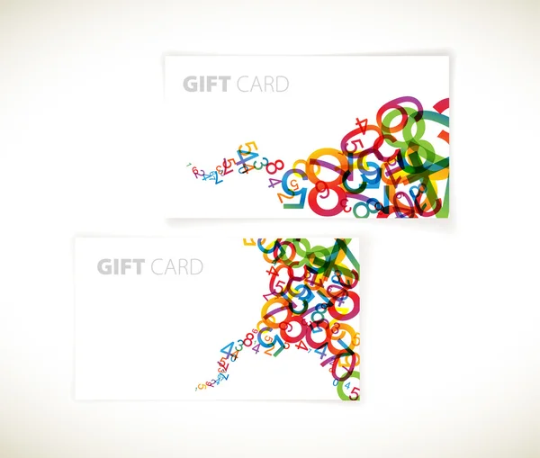 Plantillas de tarjetas de regalo modernas — Vector de stock