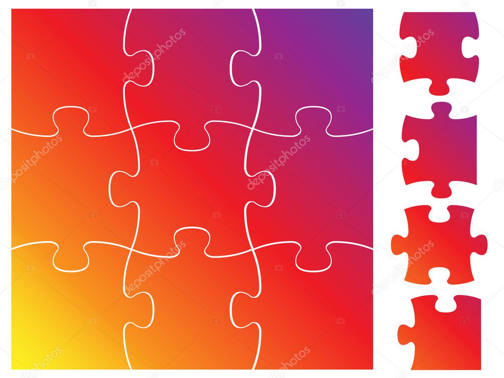 Complete puzzle or jigsaw set
