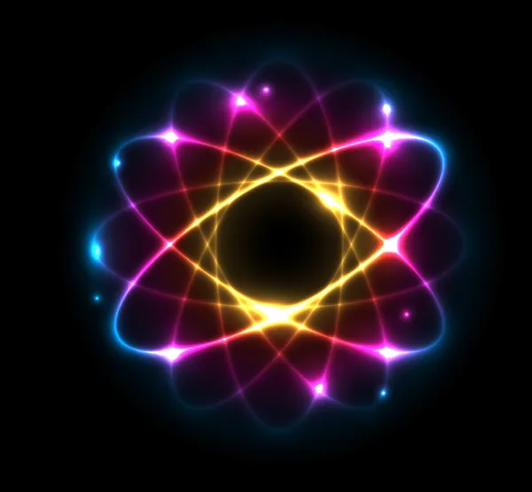 Atome - illustration vectorielle — Image vectorielle