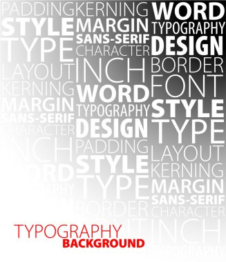 design and typography background clipart