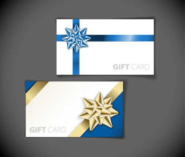 Modèles modernes de cartes-cadeaux — Image vectorielle