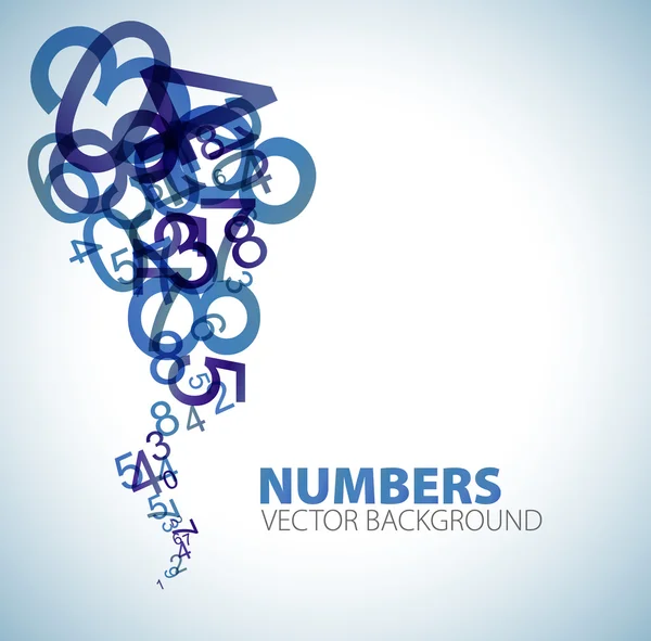 Fond avec des chiffres bleus — Image vectorielle