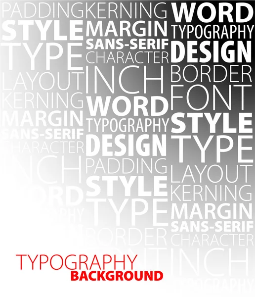 Дизайн и типографский фон — стоковый вектор