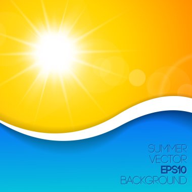 Summer background with place for your content clipart