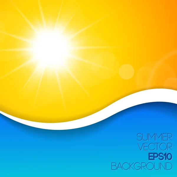 Summer background with place for your content — Stock Vector