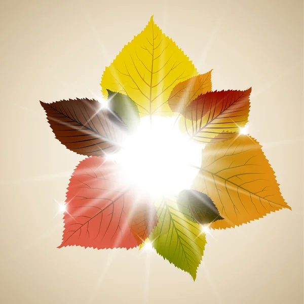 Herbstblätter abstrakter Hintergrund — Stockvektor