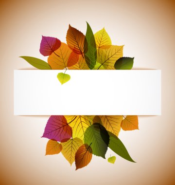 Autumn leafs abstract background clipart