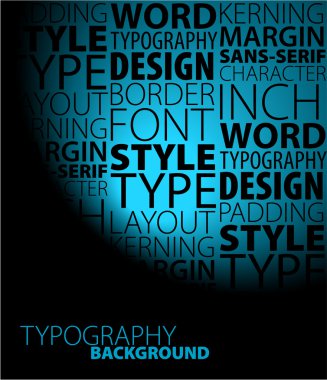 Abstract design and typography clipart