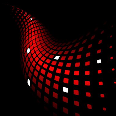 3d abstract dynamic red background clipart