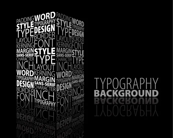 Conception abstraite et typographie — Image vectorielle