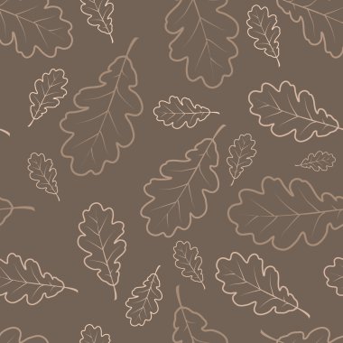 Autumn oak leafs texture clipart
