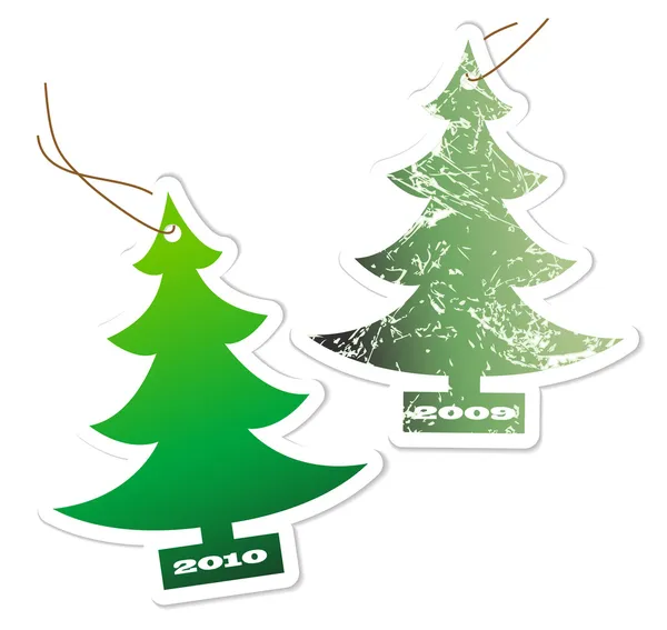 Árvores aromáticas de Natal — Vetor de Stock