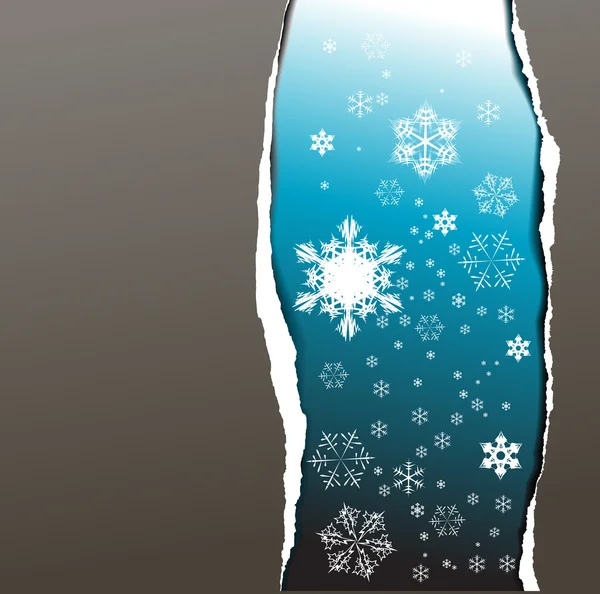 Carte de Noël - flocons de neige — Image vectorielle