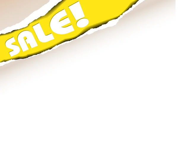 Carta strappata vettoriale - sfondo per oggetti in vendita — Vettoriale Stock