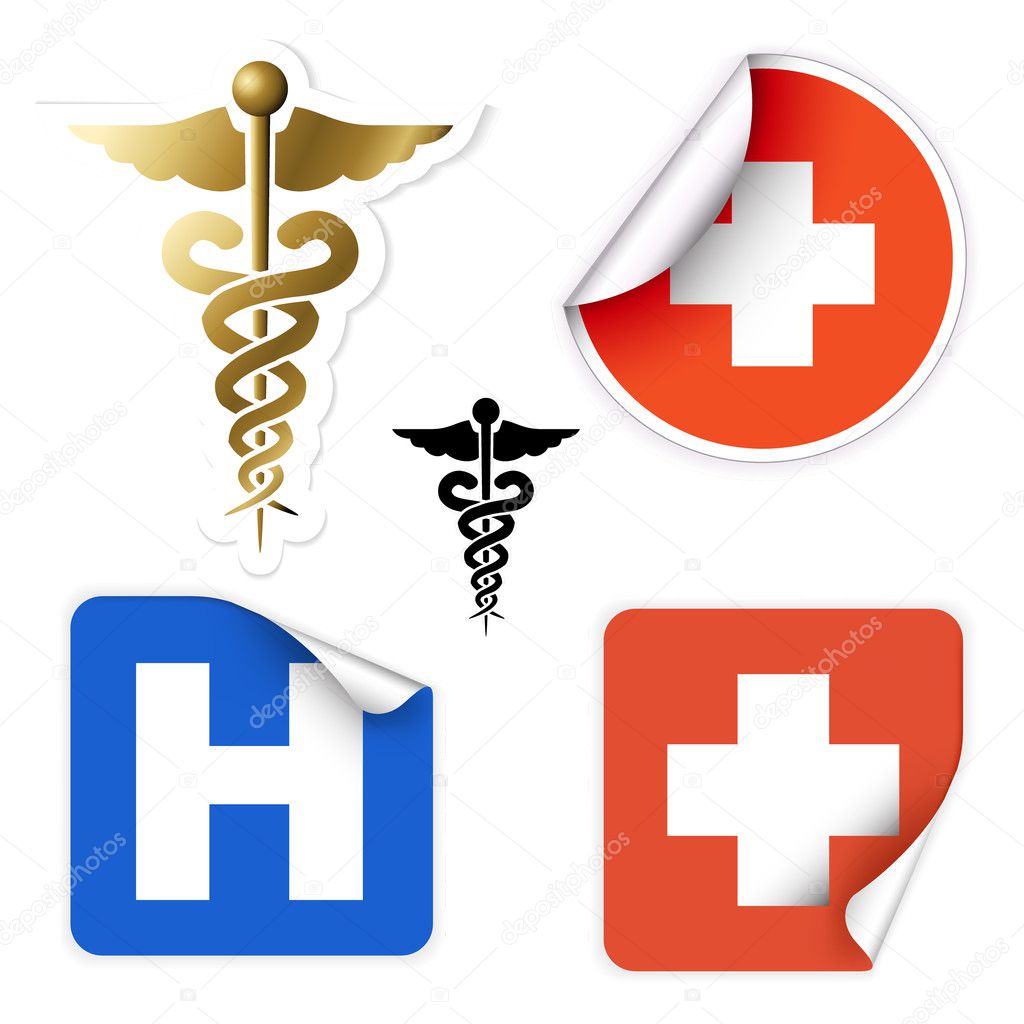 Set of various vector medical symbols