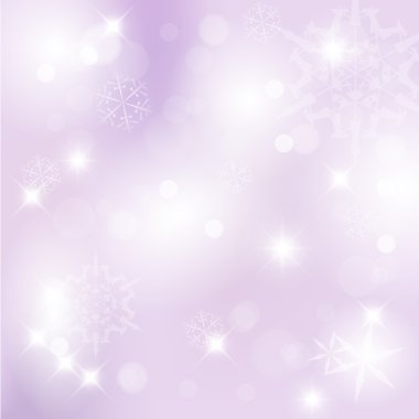 Vector Christmas background with white snowflakes clipart