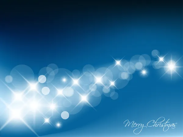 ブルー抽象的なクリスマス背景 — ストックベクタ