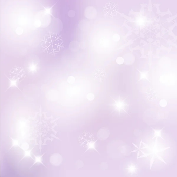 Vektor Weihnachten Hintergrund mit weißen Schneeflocken — Stockvektor