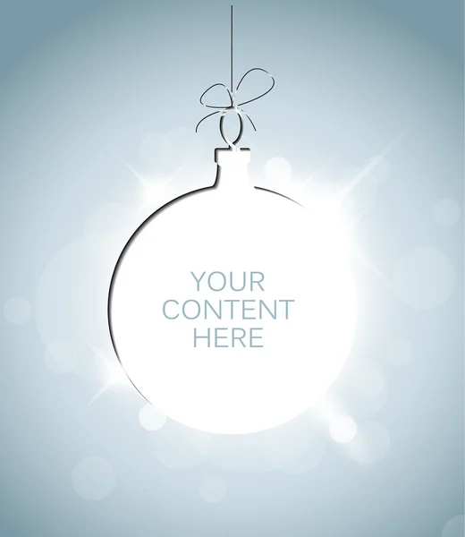 Silhouette vectorielle d'une décoration de Noël — Image vectorielle